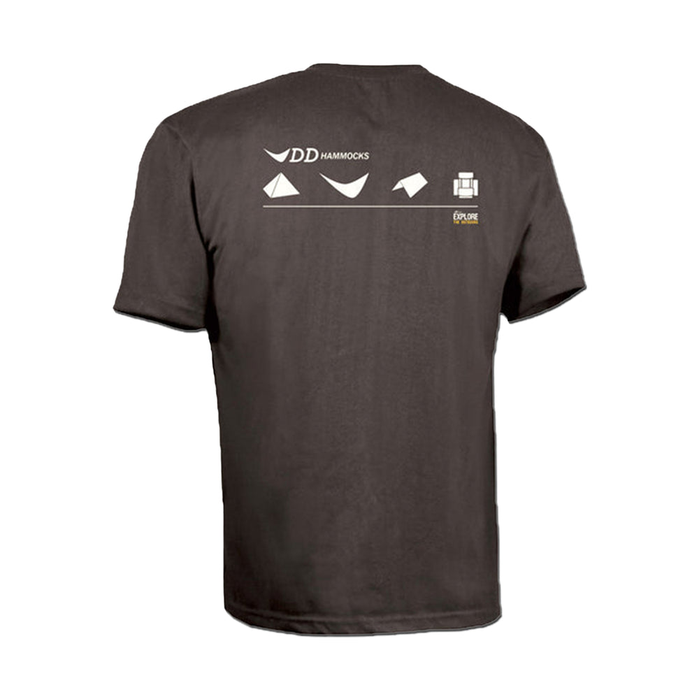DD Hammocks Men's Icon T-Shirt - Athletic Fit - Charcoal