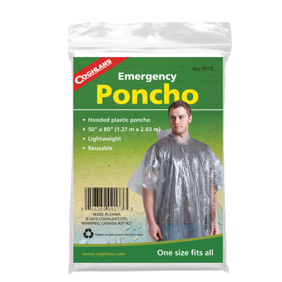 Coghlan's Clear Emergency Poncho