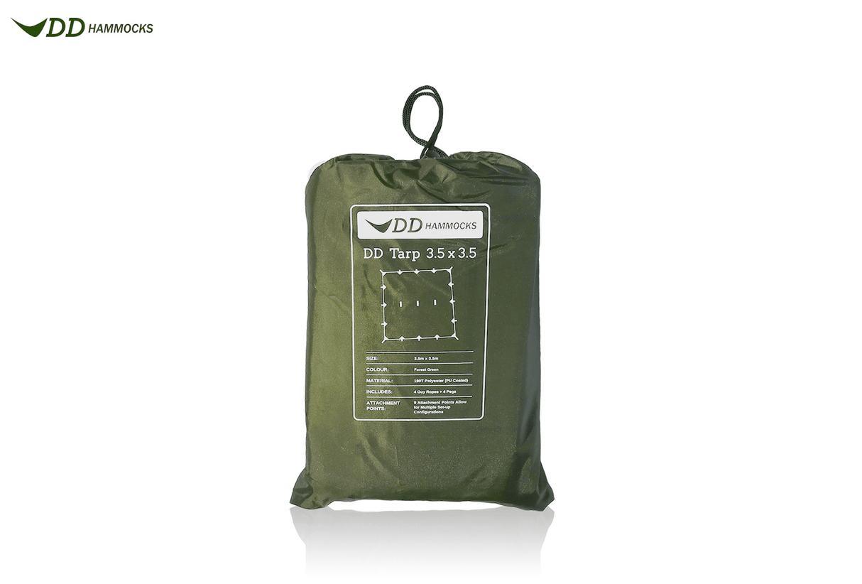 DD Hammocks Tarp 3.5 x 3.5m - Forest Green