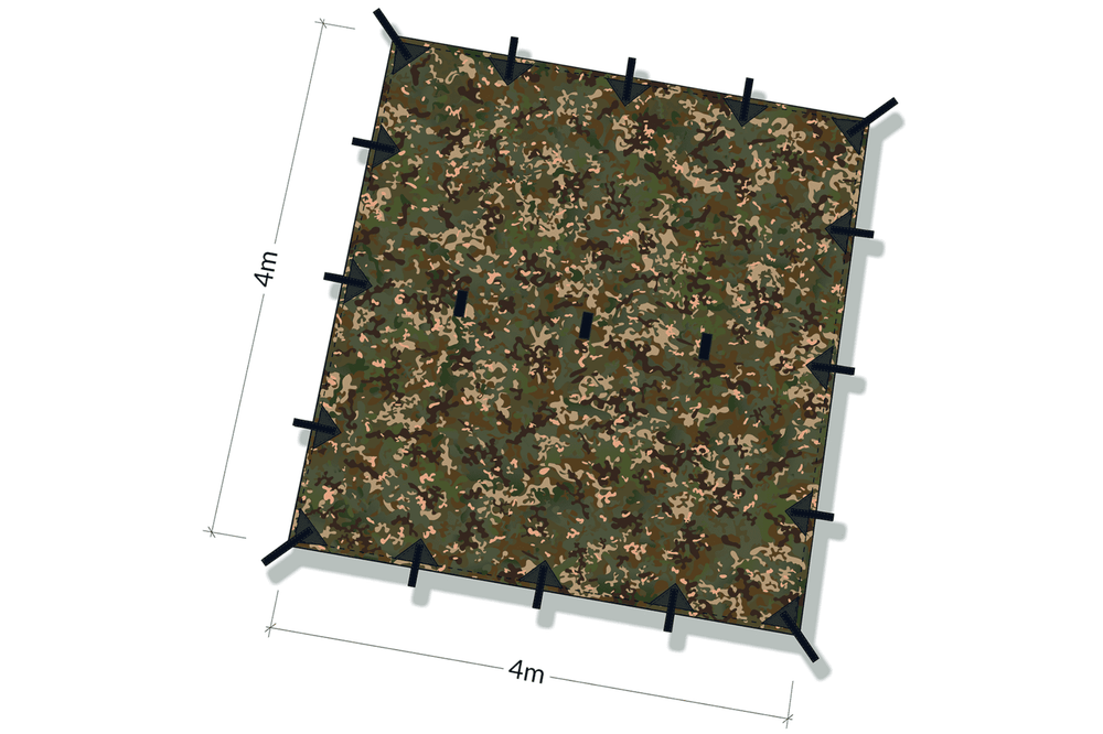 DD Hammocks Tarp 4m x 4m - Multicam