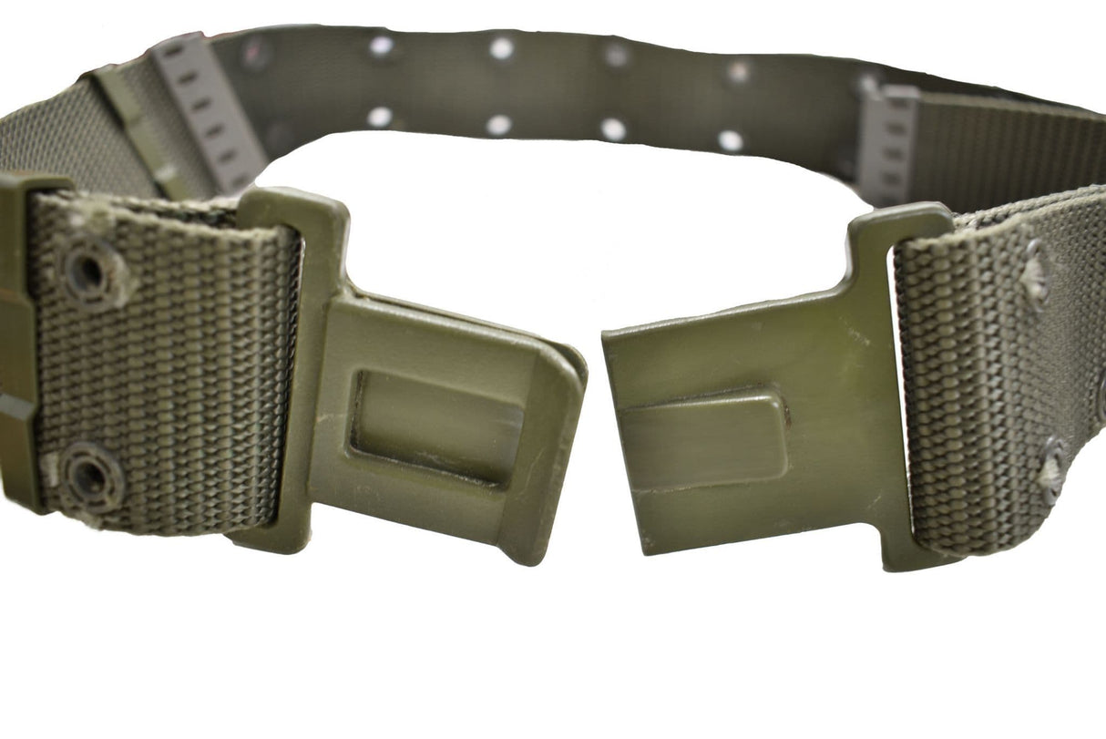 Ex Military Olive Green Belt With Heavy Duty Clip