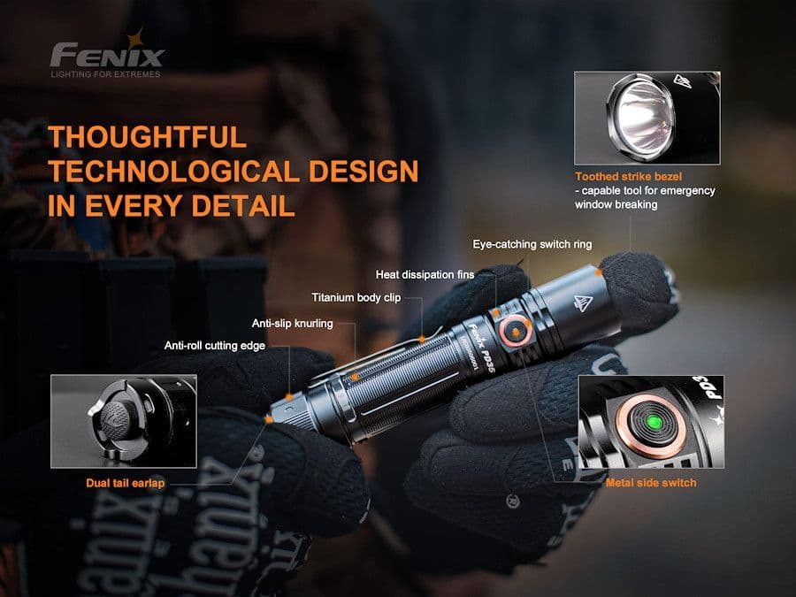 Fenix PD35 V3.0 1700 Lumen Torch & 2600U Battery