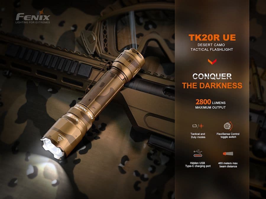 Fenix TK20R UE 2800 Lumen Tactical Torch