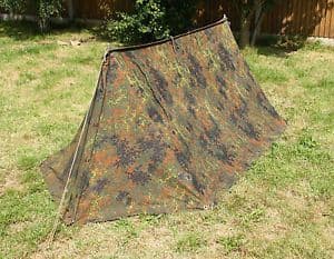 Genuine German Military Flecktarn 2 Man Tent