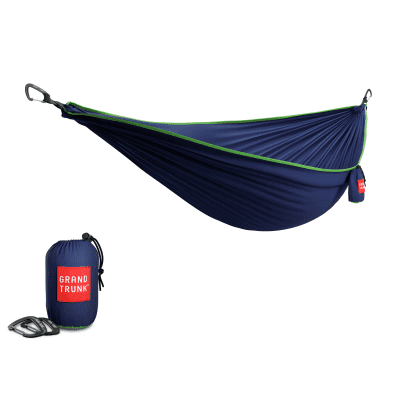 Grand Trunk Tech Double Camping Hammock - Navy and Green