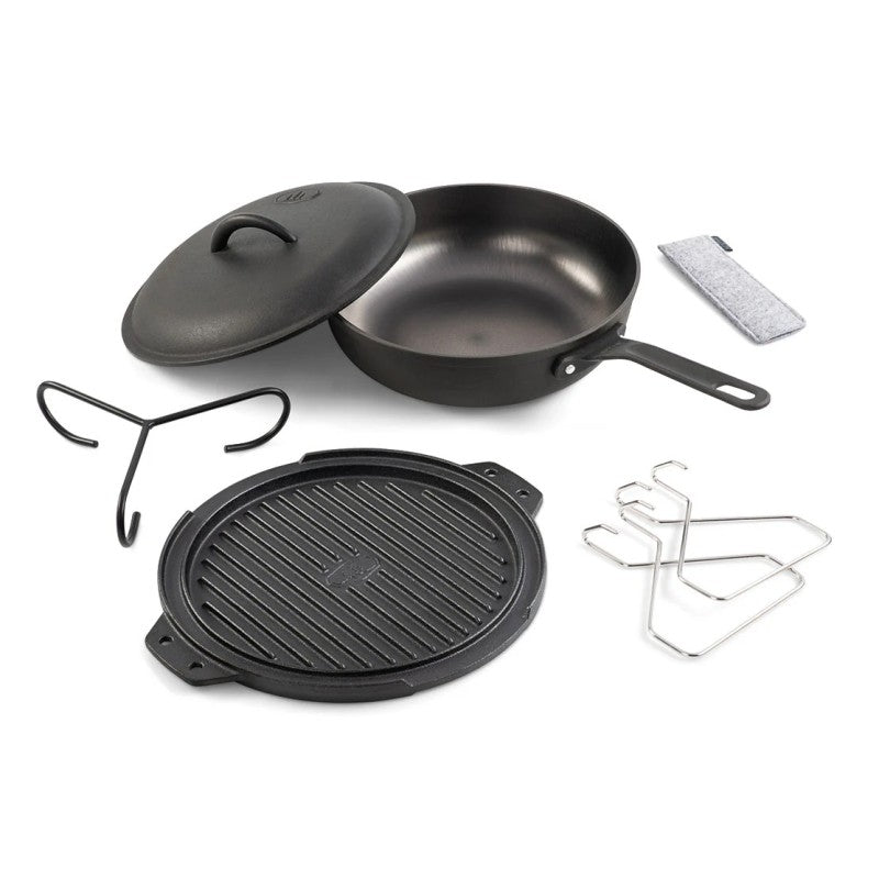 GSI Outdoors Guidecast 10 Inch Cast Iron Cook Set