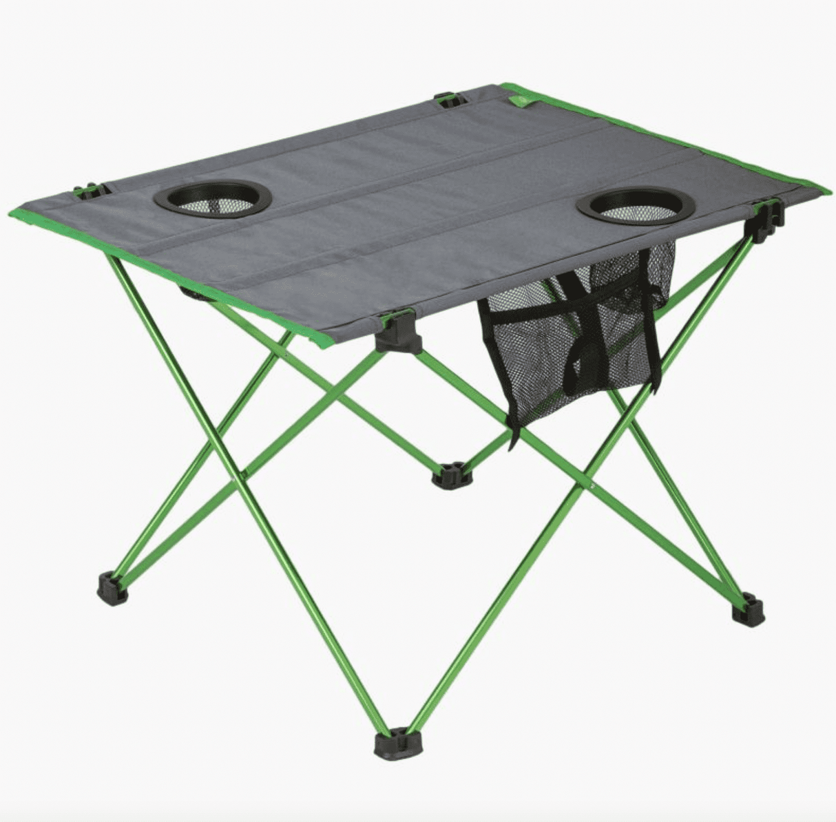 Highlander Ayr Folding Camping Table - Green and Grey