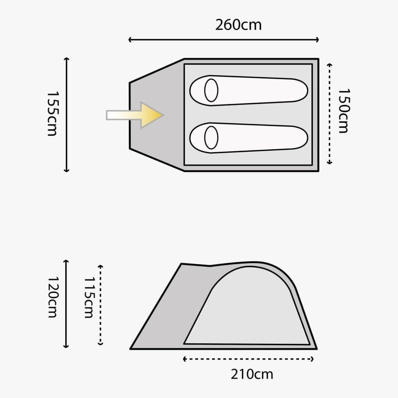 Highlander Juniper 2 Man Tent