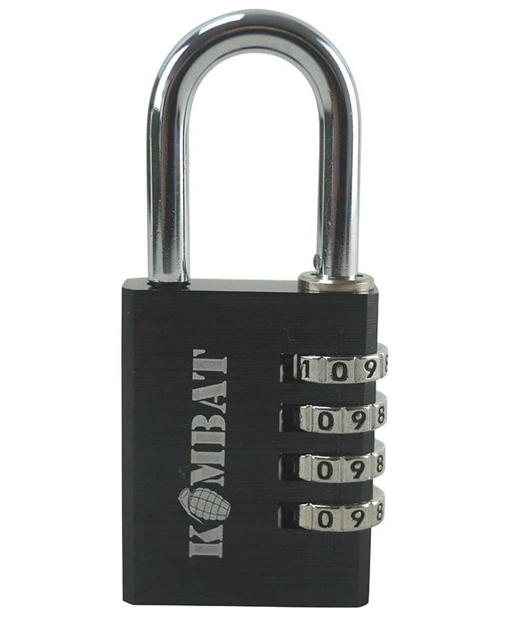 Kombat UK 40mm Combination Padlock - Black