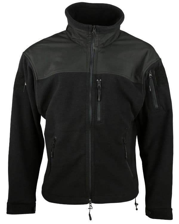 Kombat UK Defender Tactical Fleece Jacket in Black
