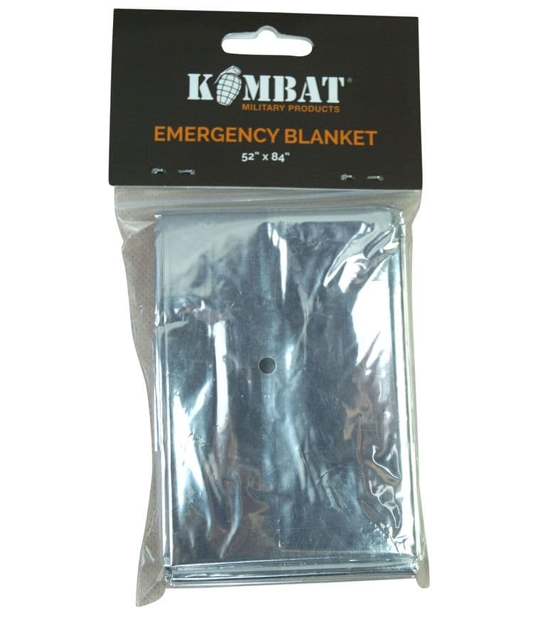 Kombat UK Emergency Foil Blanket - Silver