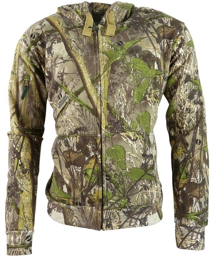 Kombat UK Full Zip Hunting Hoodie in English Hedgerow Camo