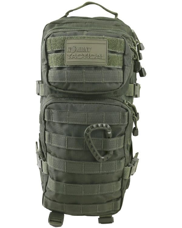 Kombat UK Hex-Stop Small Molle Assault Pack In Olive Green