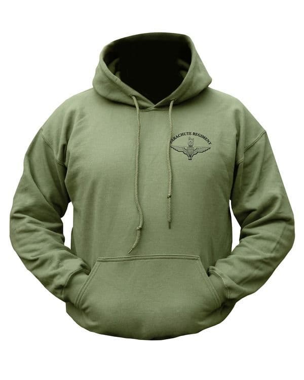 Kombat UK Parachute Regiment Graphic Crew Sweatshirt in Olive Green