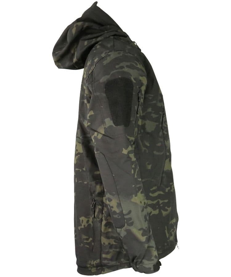 Kombat UK Patriot Tactical Soft Shell Jacket in BTP Black Camo