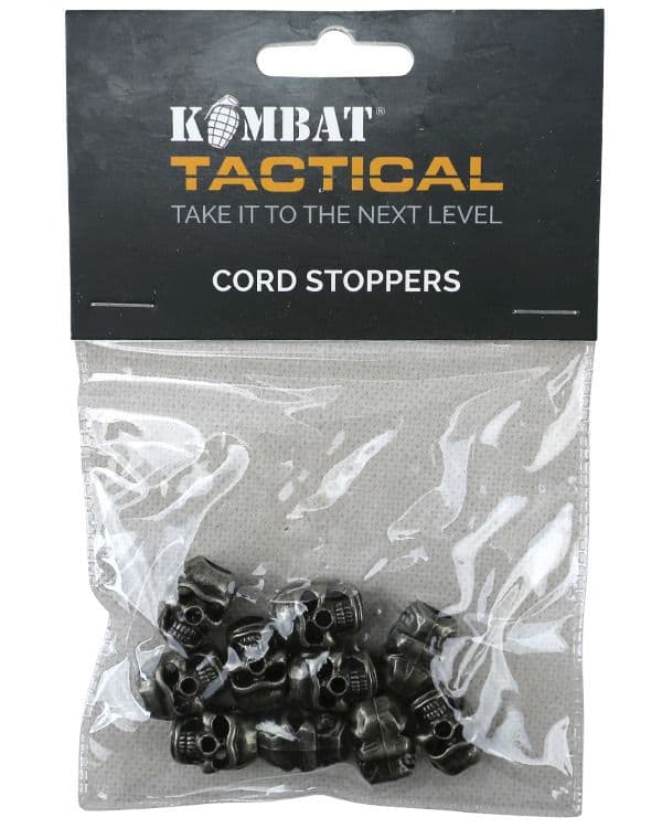 Kombat UK Skull Cord Stoppers Set - Silver
