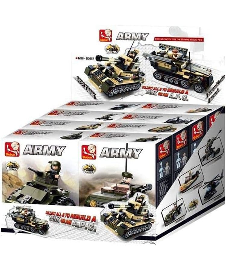 Kombat UK Sluban Army 8 Into 1 Set Display Box - B0587
