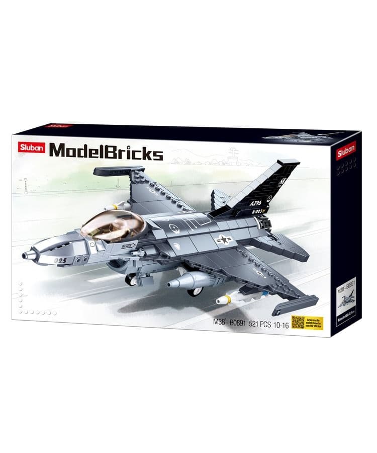 Kombat UK Sluban Fighter Aircraft F16 Model Kit - B0891