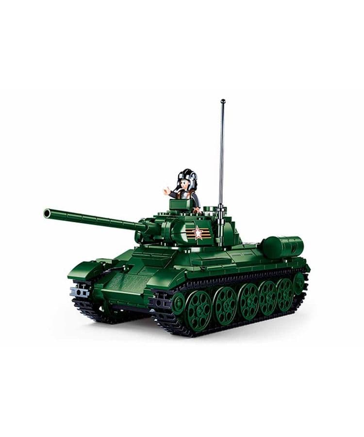 Kombat UK Sluban T34-85 Tank Building Blocks Set - B0982