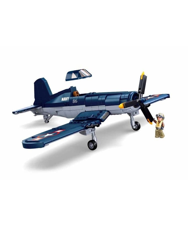 Kombat UK Sluban F4U Fighter Building Block Set - B1109