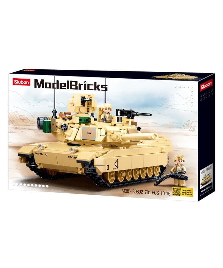 Kombat UK Sluban M1 ABRAMS Building Blocks Set - B0892