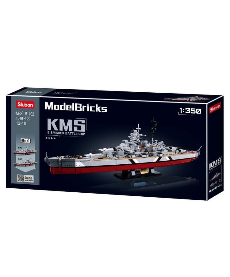 Kombat UK Sluban Battleship Building Blocks Set - B1102