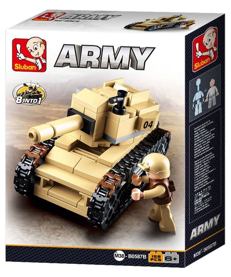 Kombat UK Sluban Building Blocks Tank Toy Set - B0587B