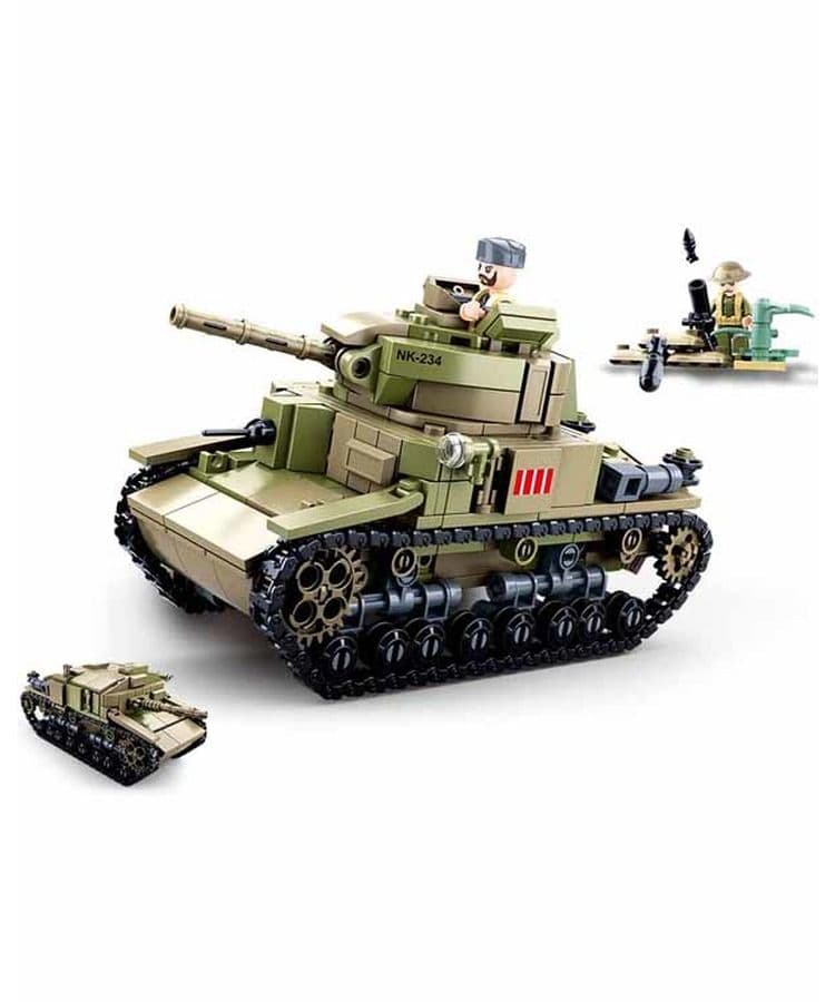 Kombat UK Sluban Medium Italian Tank Model Building Kit - B0711