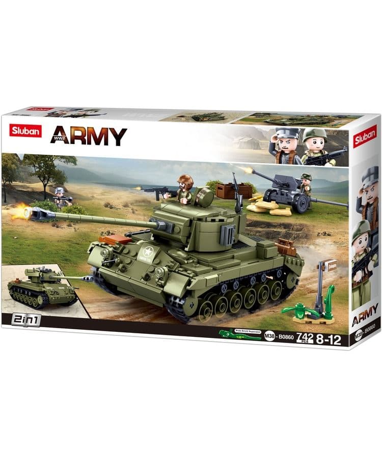Kombat UK Sluban Medium Tank Building Block Set - B0860