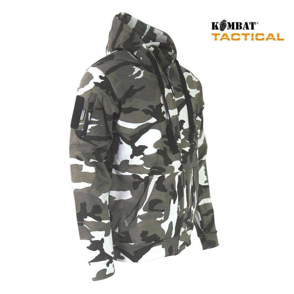 Kombat UK Spec-Ops Full Zip Hoodie in Urban Camo