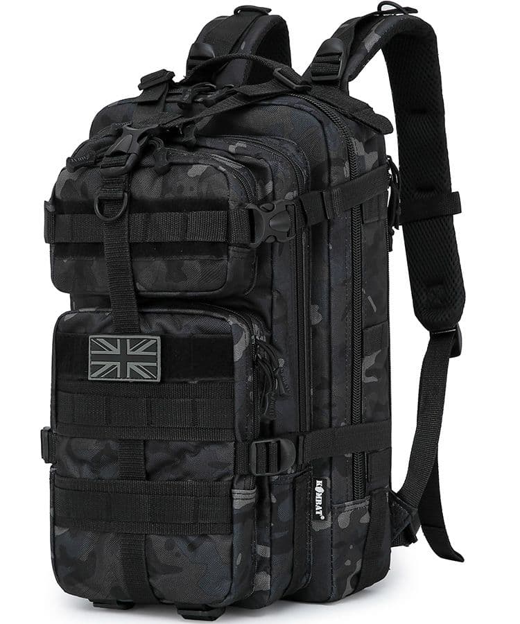 Kombat UK Stealth Pack - 25 Litre - BTP Black Backpack