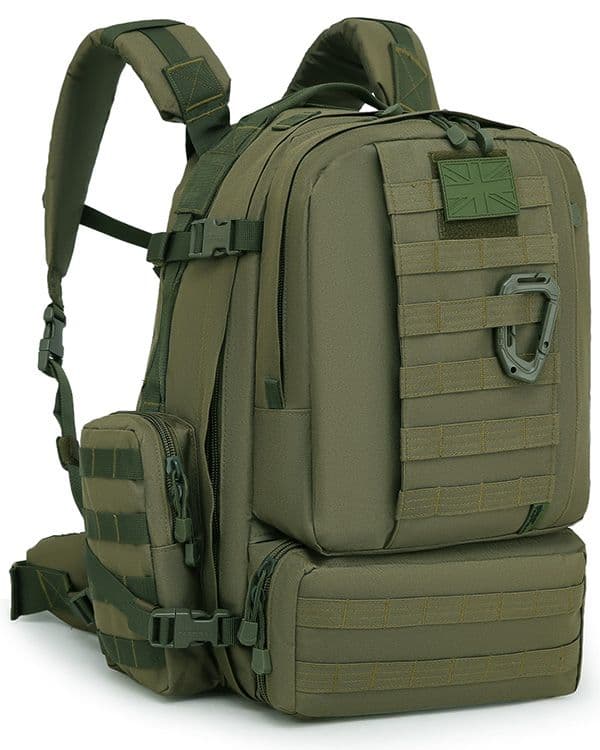 Kombat UK Viking Patrol Pack 60-Litre Tactical Backpack - Olive Green