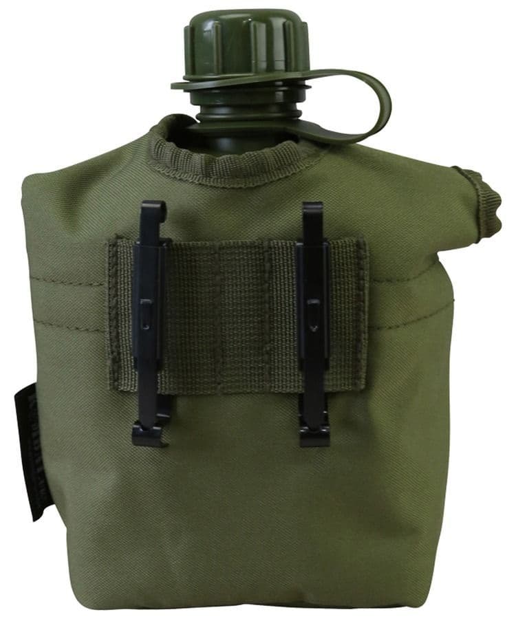 Kombat UK Water Bottle & Pouch - Olive Green