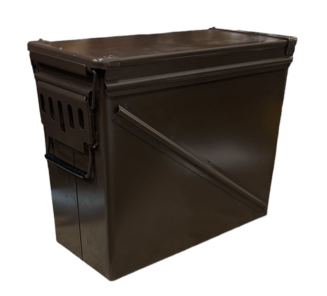 Military M548 Brown Large Metal Ammo Box - Brand New