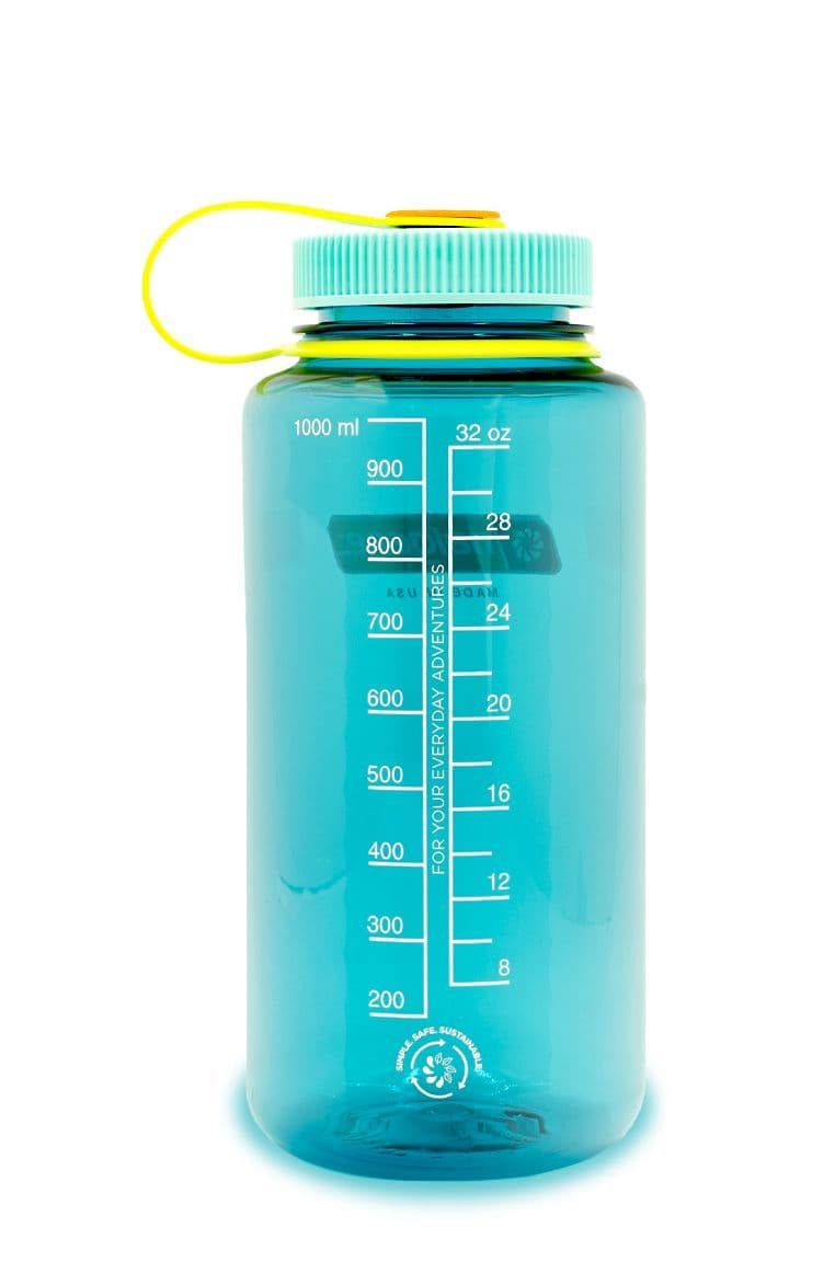 Nalgene 32oz / 1L Wide Mouth Sustain Water Bottle - Cerulean