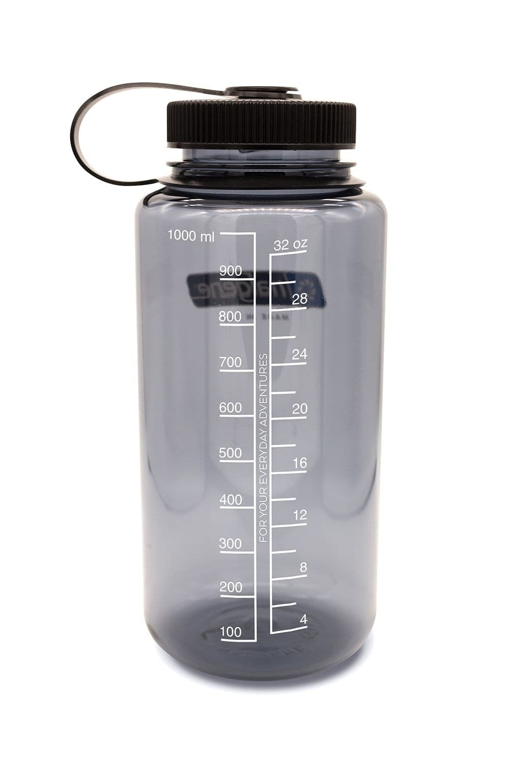 Nalgene 32oz / 1L Wide Mouth Sustain Water Bottle - Grey Black