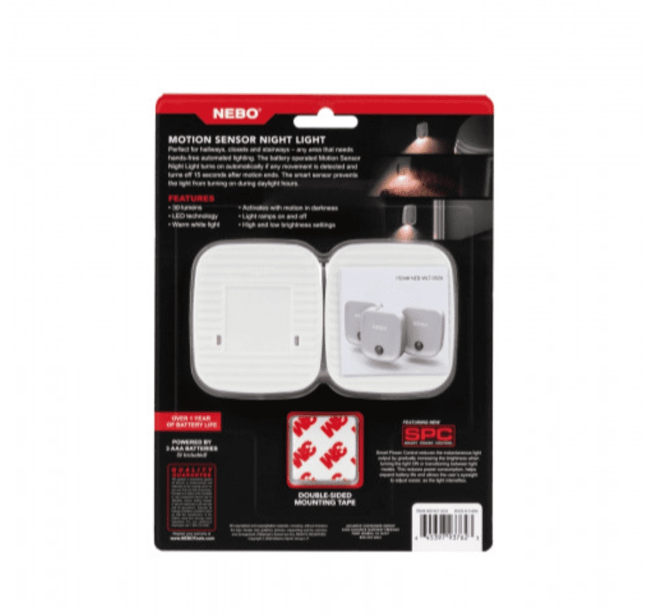 Nebo LED Motion Sensor Night Light - Pack Of 3