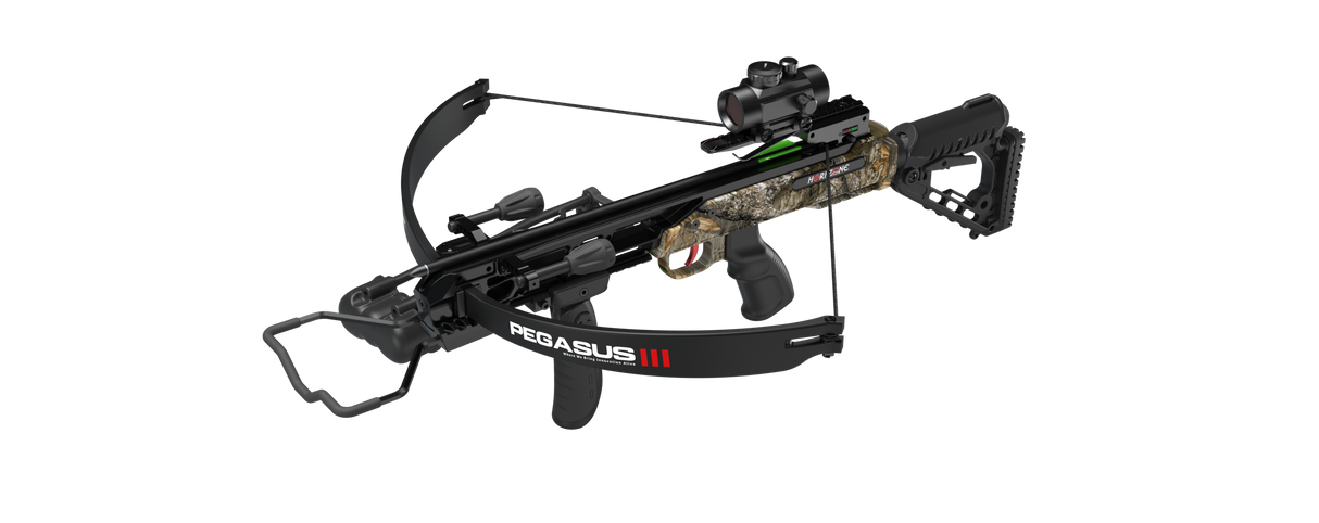 Hori-Zone Pegasus 3 Deluxe 185lb Recurve Crossbow Kit - Camo