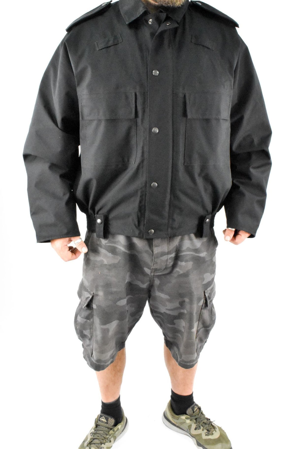 Police MDP Blouson Bomber Jacket - Black