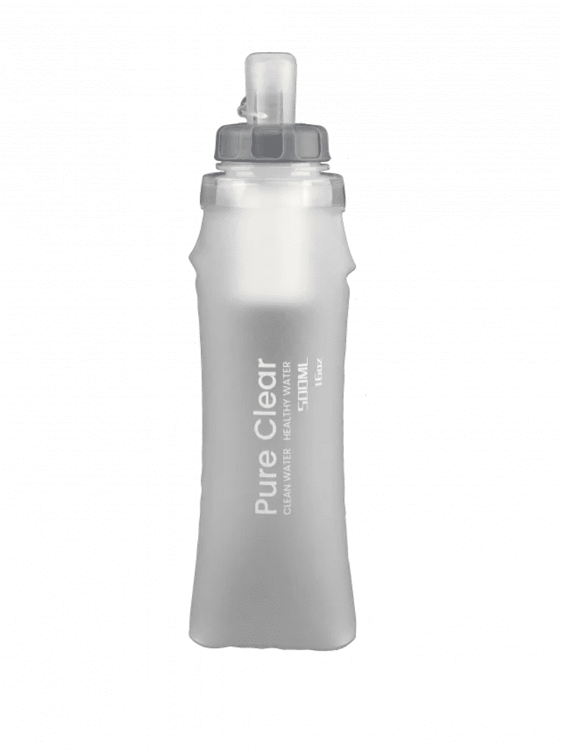 Pure Clear Collapsible Squeeze Water Filter Bottle