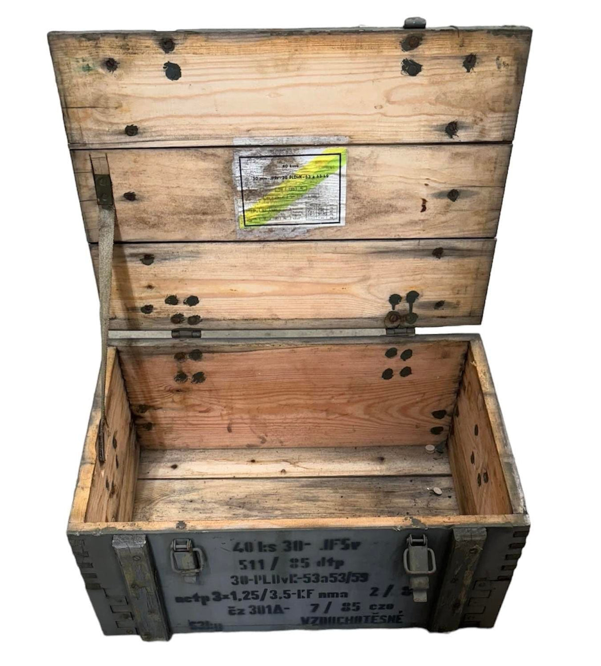 Soviet Military Large Wooden Ammo Box