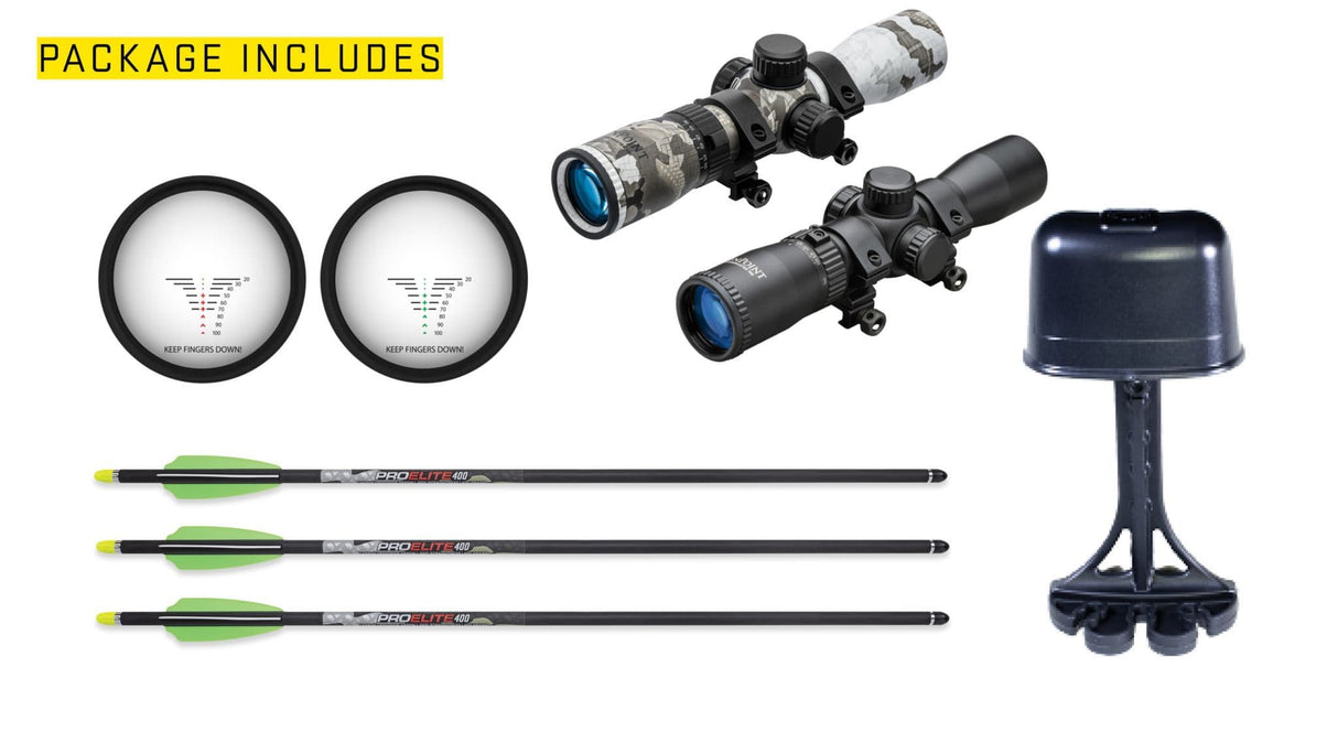 Tenpoint TurboX ACUSlide Compound Crossbow Rangefinder Package in Vektra Camo