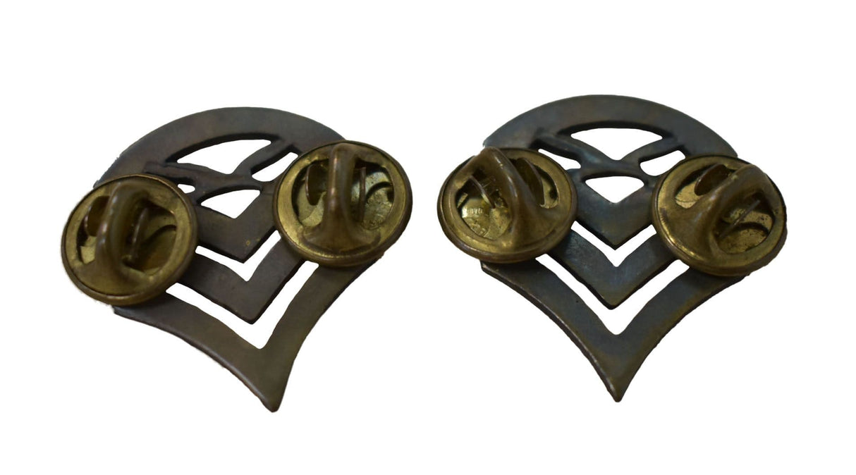 US Marine Corps USMC Black Chevron Staff Sergeant Pins - Pair