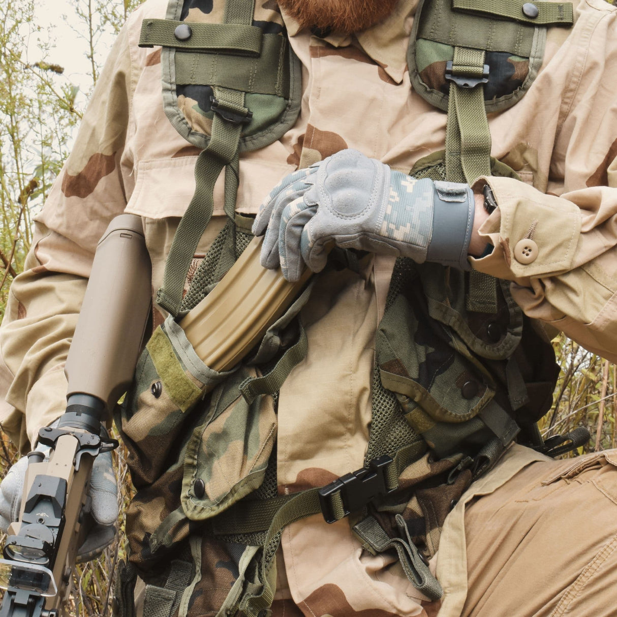 US Webbing Tactical Load Bearing DPM Vest