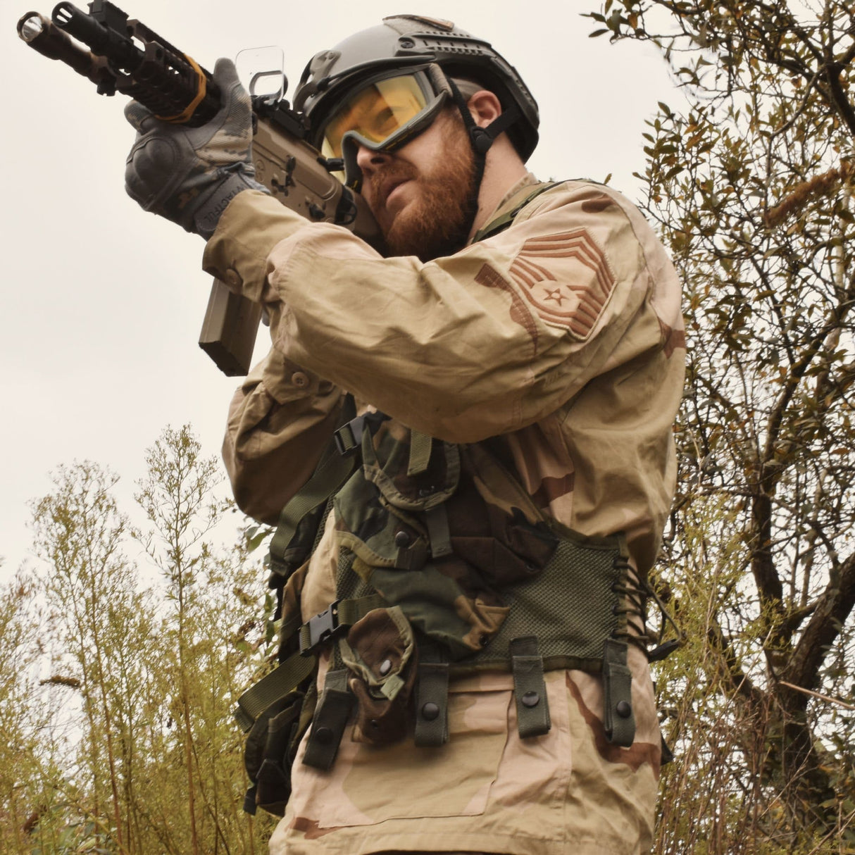 US Webbing Tactical Load Bearing DPM Vest