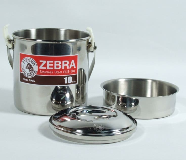 Zebra Head 10cm loop handle billy can cooking pot