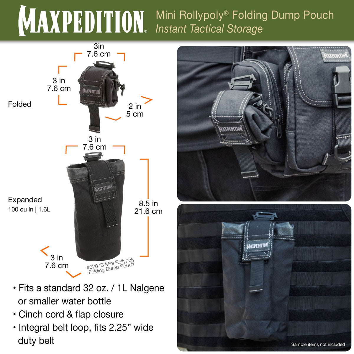Maxpedition Mini ROLLYPOLY Khaki Foliage Dump Pouch