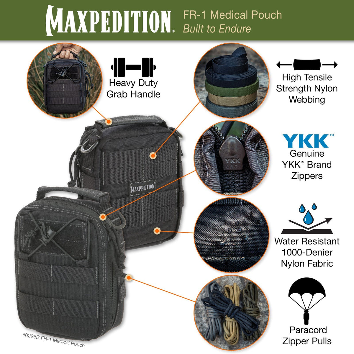 Maxpedition FR-1 Combat Fire/EMS Red Medical Pouch