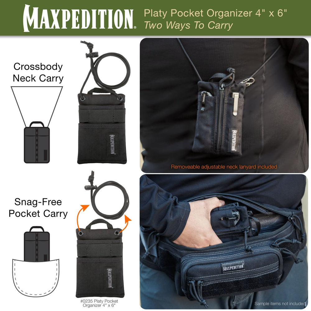 Maxpedition Platy OD Green Pocket Organiser 4" x 6"