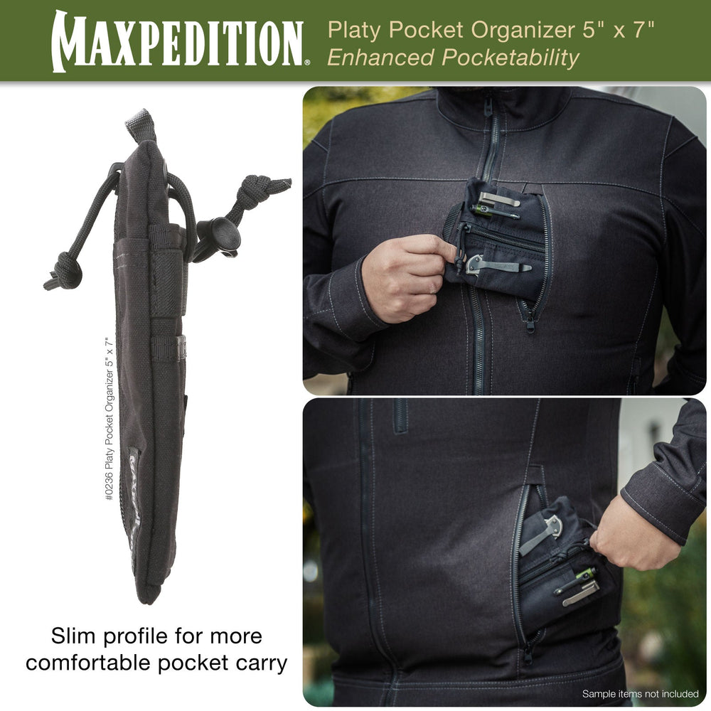 Maxpedition Platy OD Green Pocket Organiser 5" x 7"